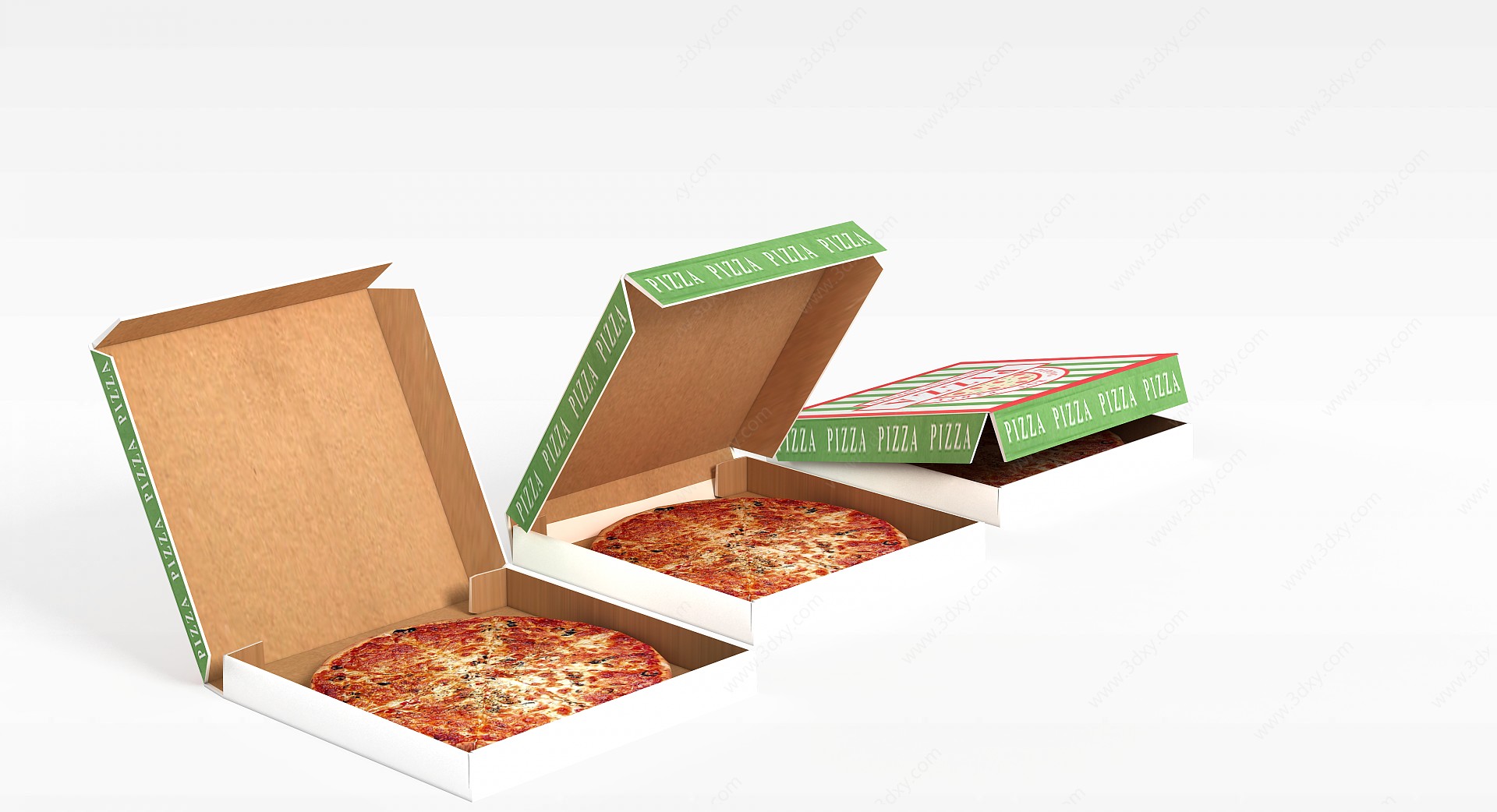 披萨3D模型