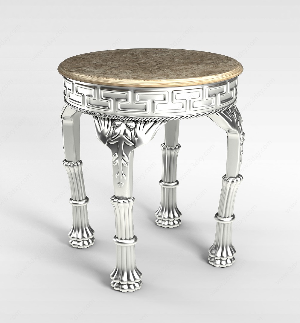 创意银质椅子3D模型