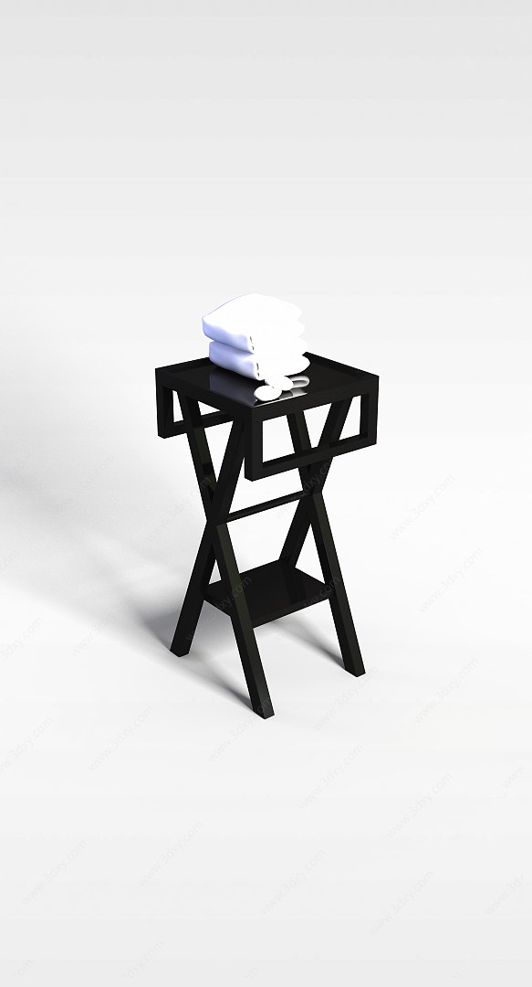 多功能折叠桌3D模型