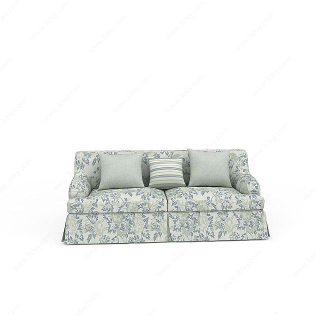舒适双人沙发3D模型