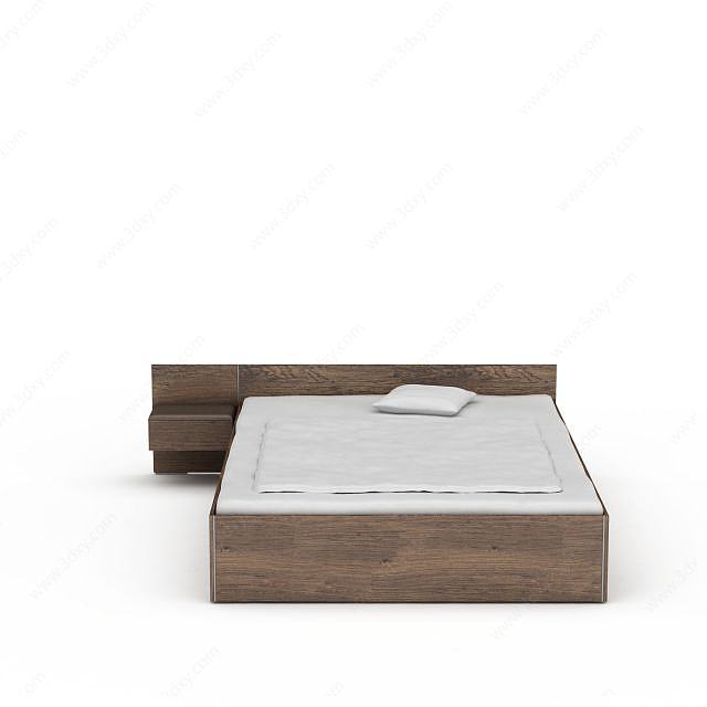 日式床3D模型