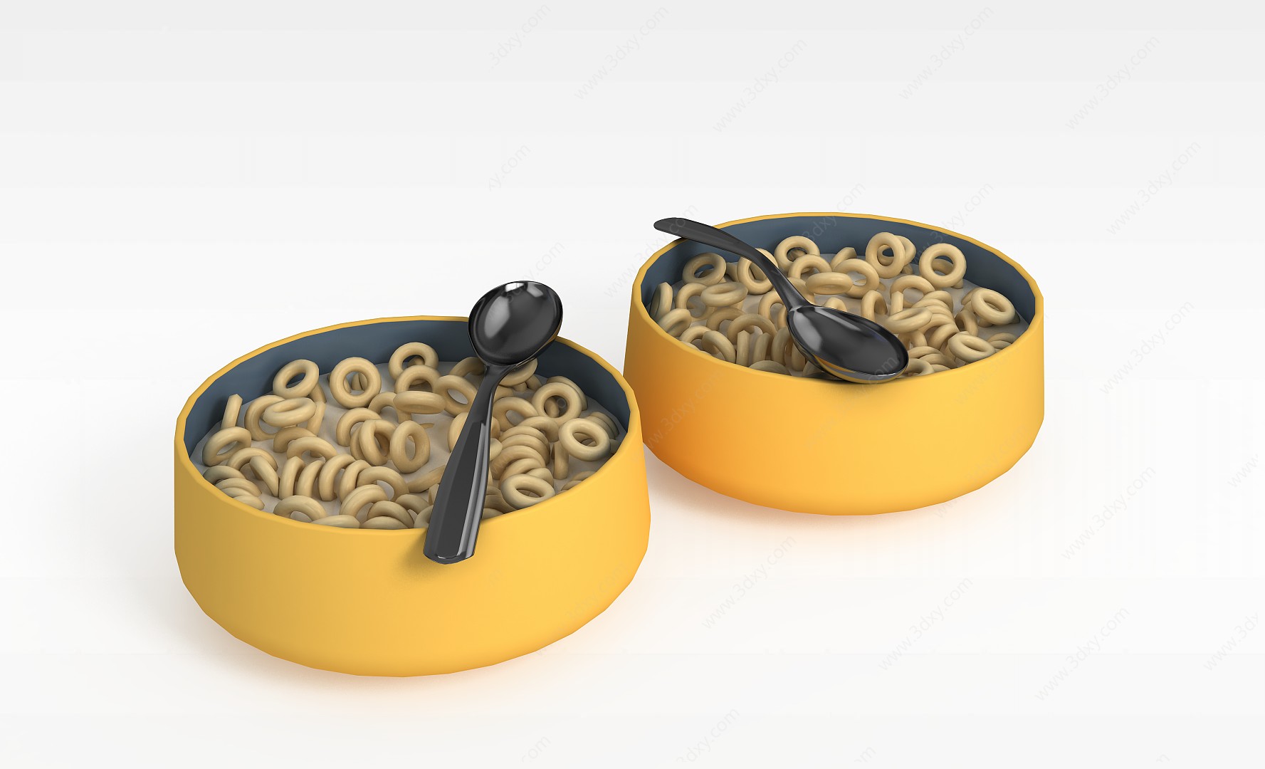 早餐碗3D模型