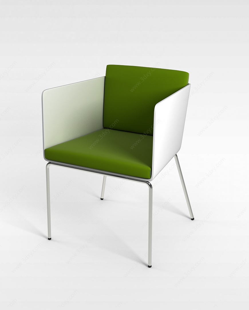 现代绿色椅子3D模型