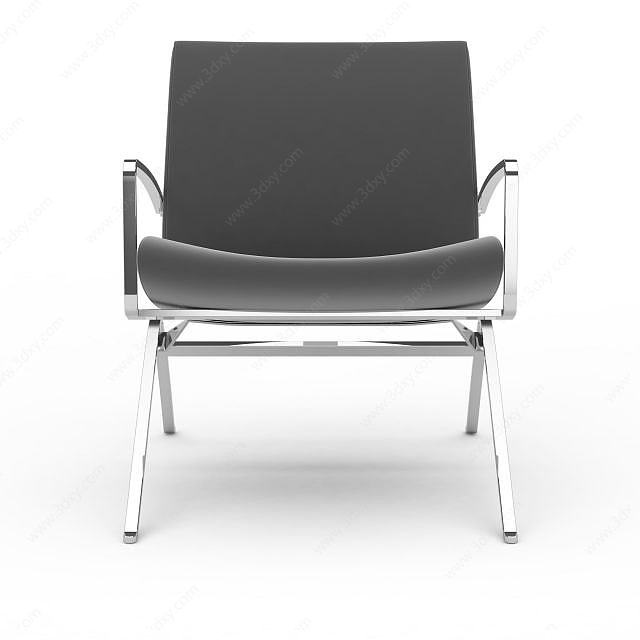 黑色现代椅子3D模型