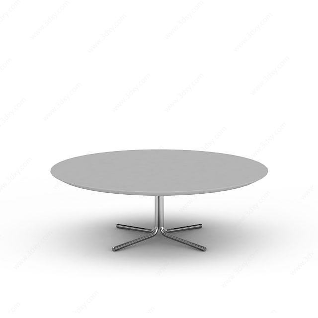 3d圆形桌子模型