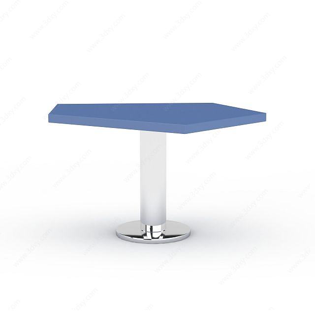 蓝色凳子3D模型