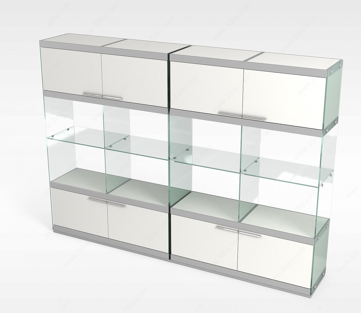 玻璃储物柜3D模型