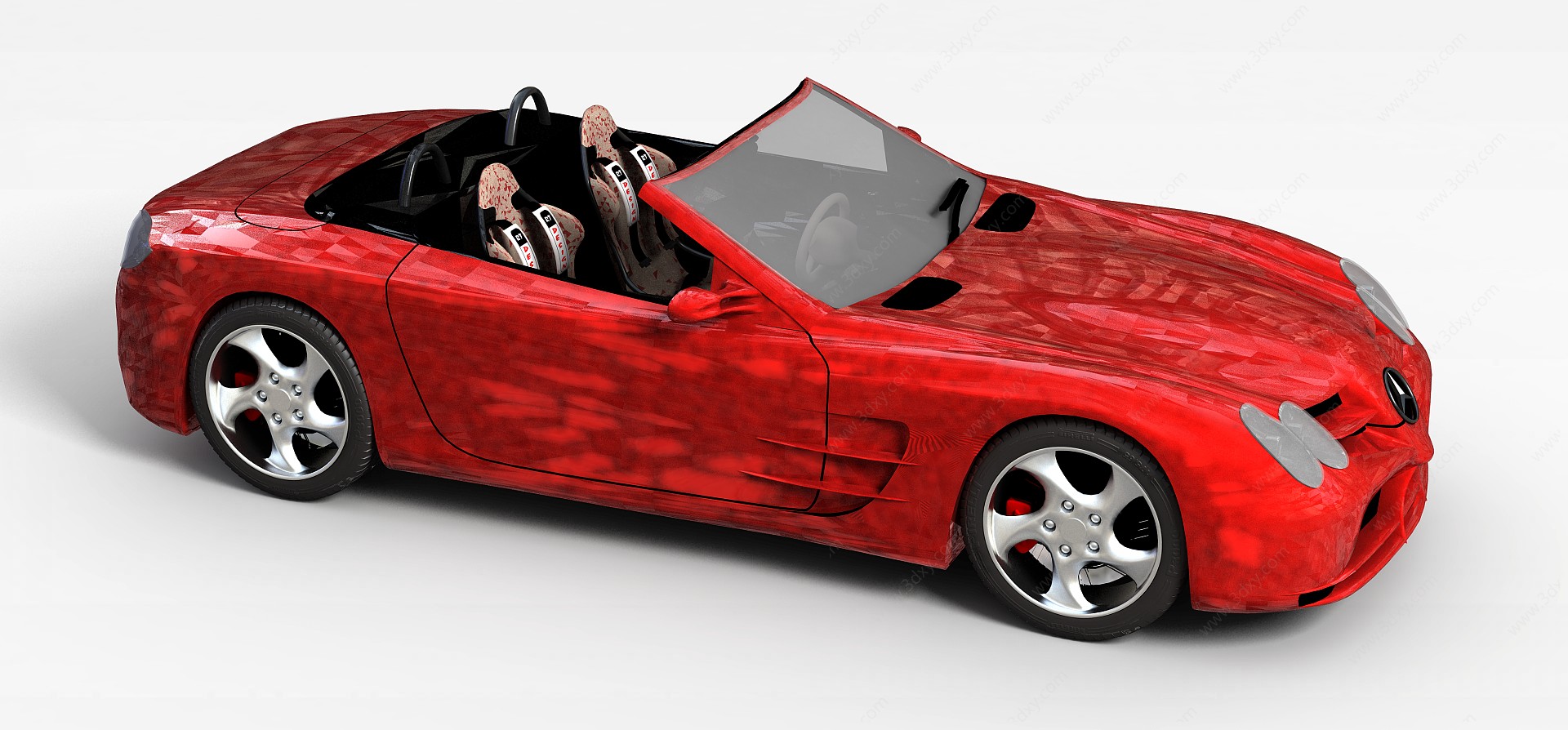 奔驰SLR迈凯轮3D模型