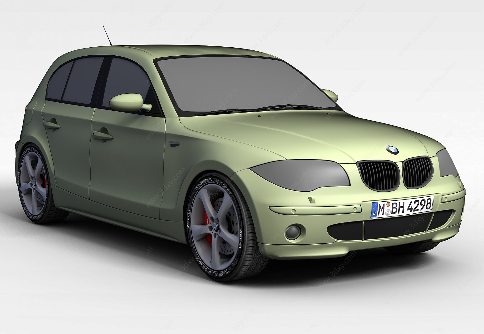 绿色BMW1SER3D模型