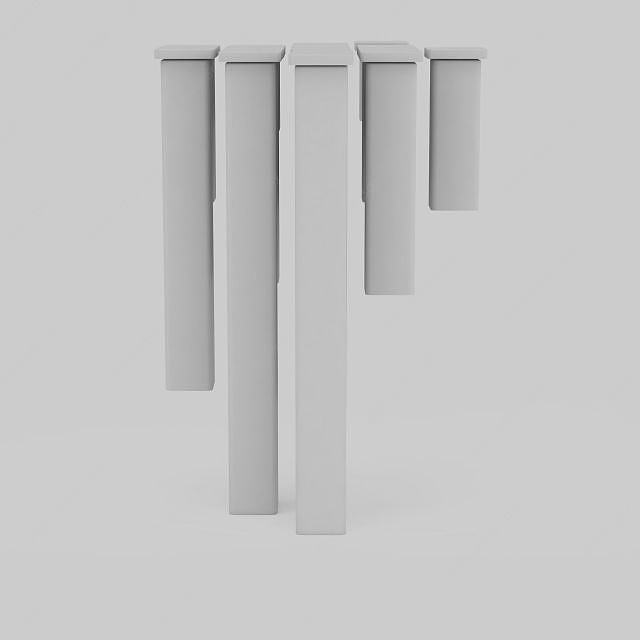 柱形灯组合3D模型