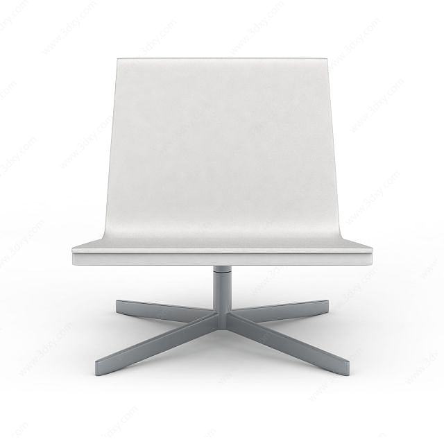 白色转椅3D模型