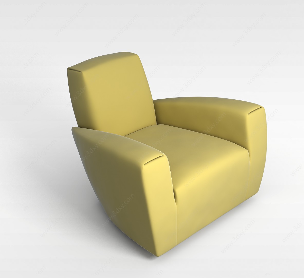 创意绿色沙发3D模型
