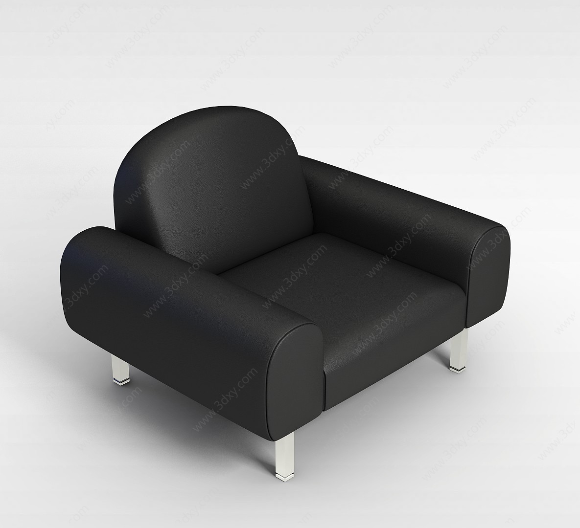 灰色沙发椅3D模型