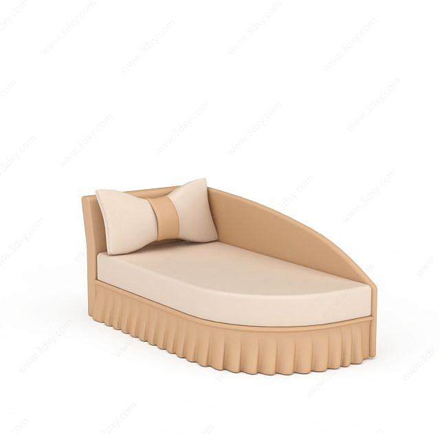 米色创意沙发3D模型