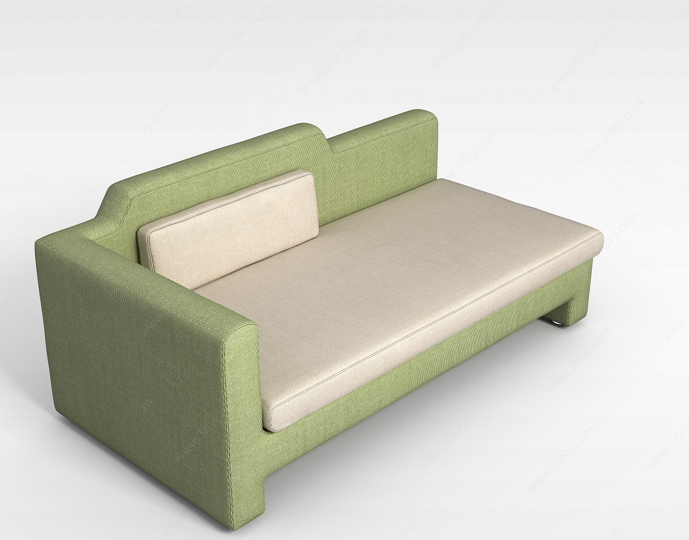 创意绿色沙发3D模型