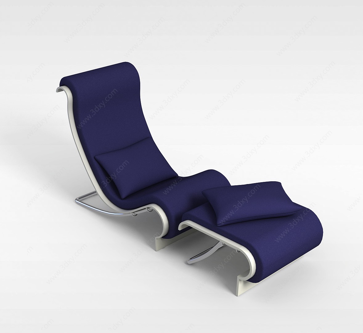 紫色休闲沙发3D模型