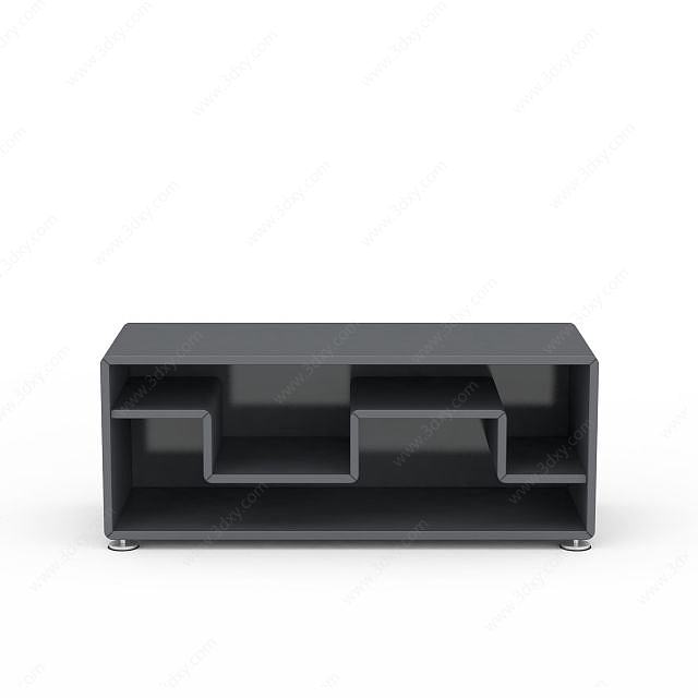 现代黑色椅子3D模型
