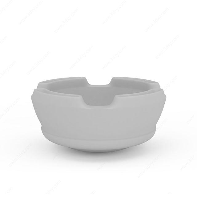 圆形烟灰缸3D模型