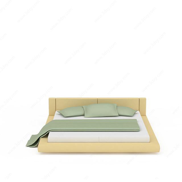 矮床3D模型