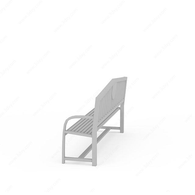 木质长椅3D模型