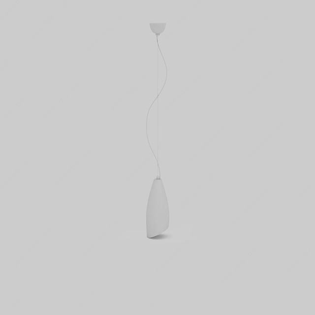 小型水珠状吊灯3D模型