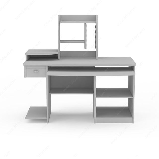 职工办公桌3D模型