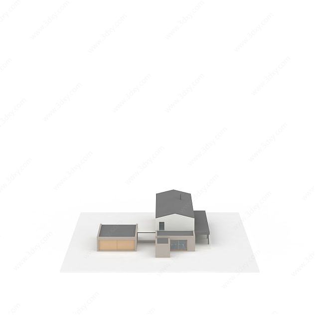 房屋组合3D模型
