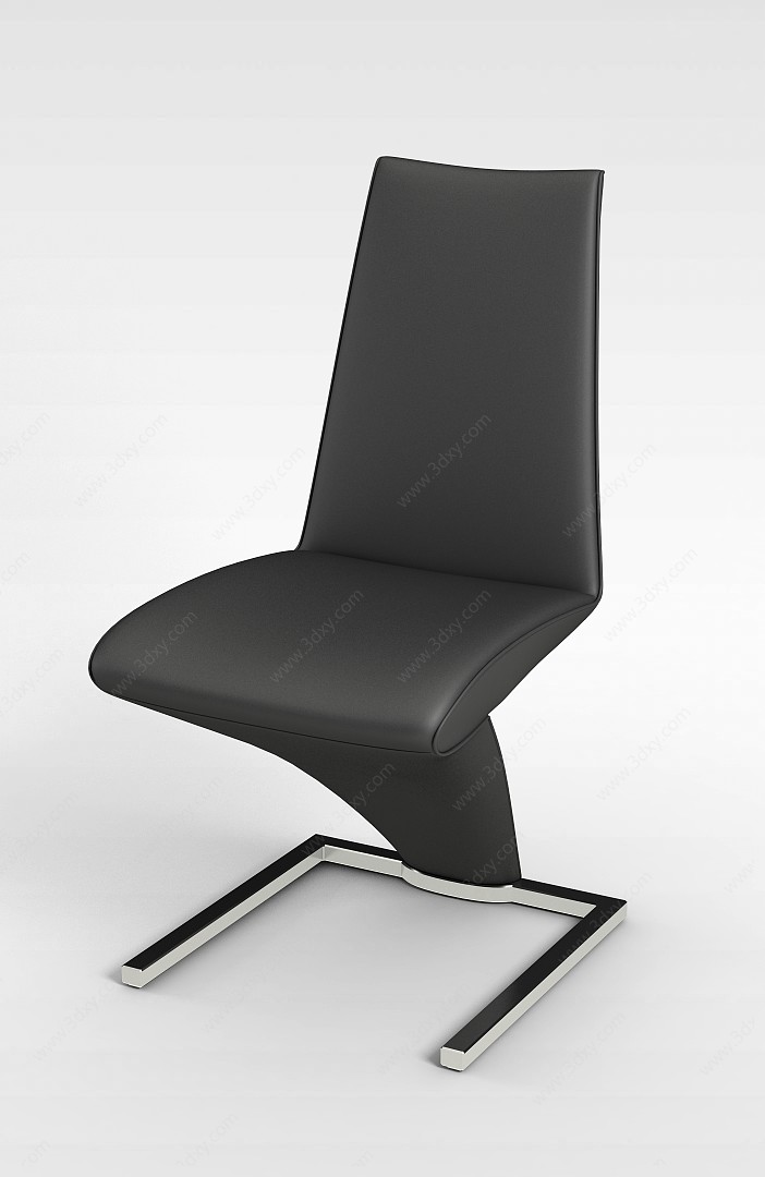 个性灰色座椅3D模型