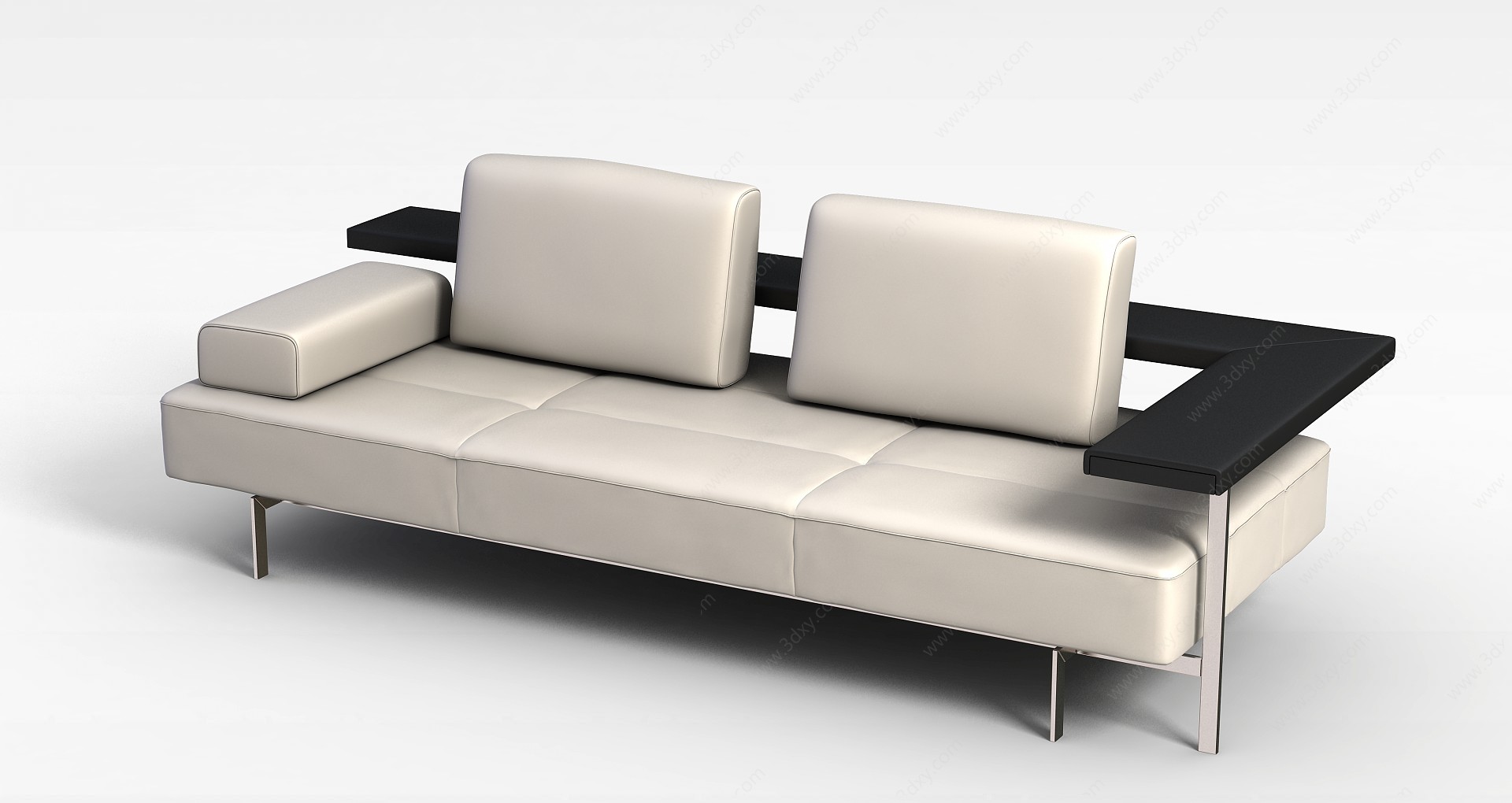 简约白色沙发3D模型