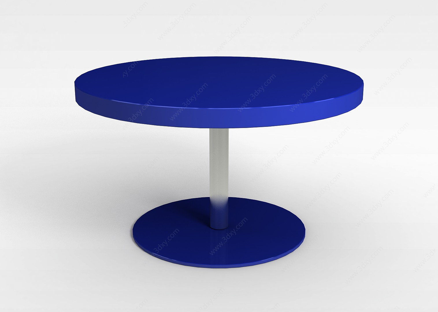 蓝色圆形座椅3D模型