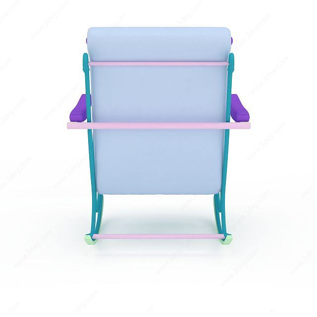 多彩沙发躺椅3D模型