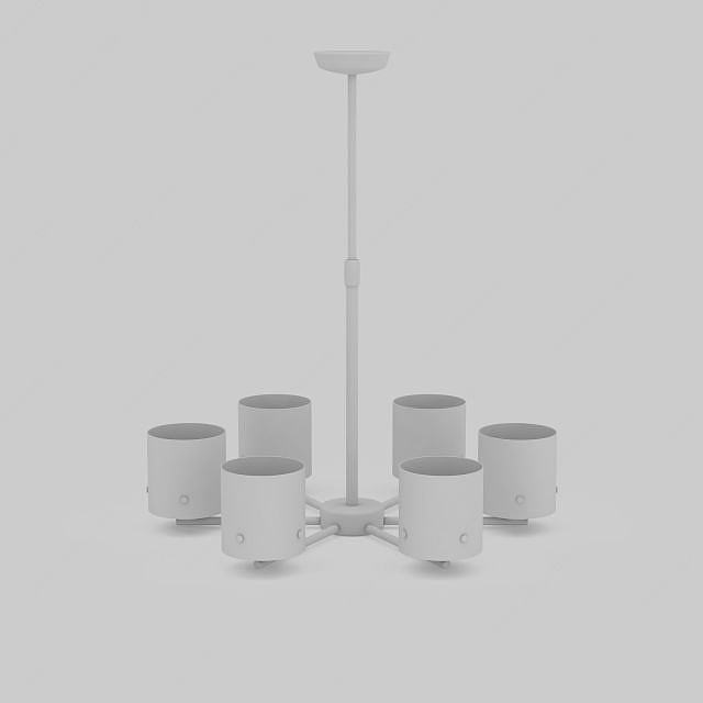 客厅大型吊灯3D模型