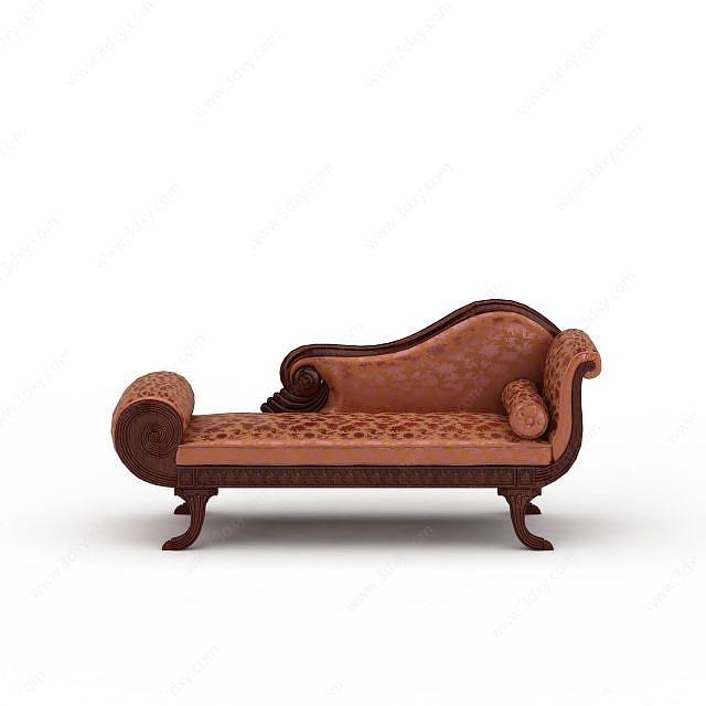 欧式沙发床3D模型