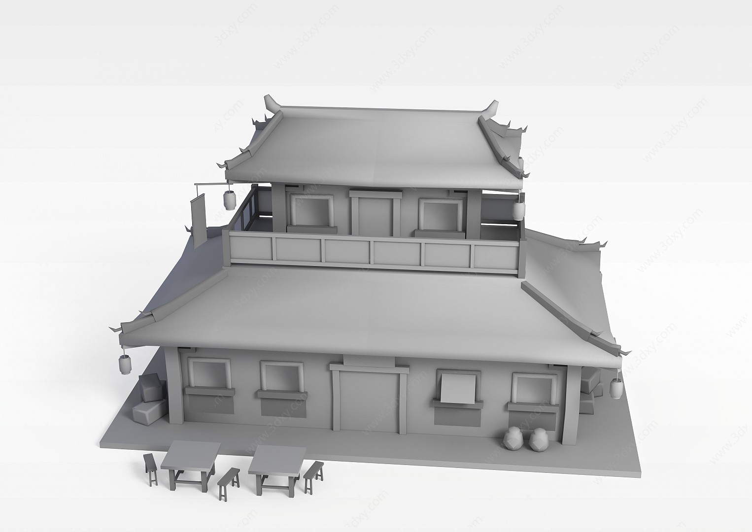 中国古代建筑3D模型