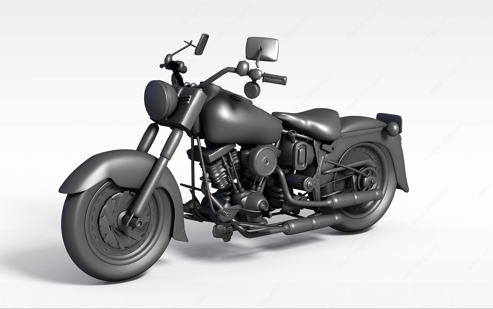 新款摩托车3D模型