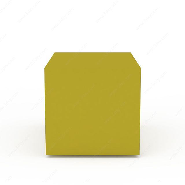 黄色箱子3D模型