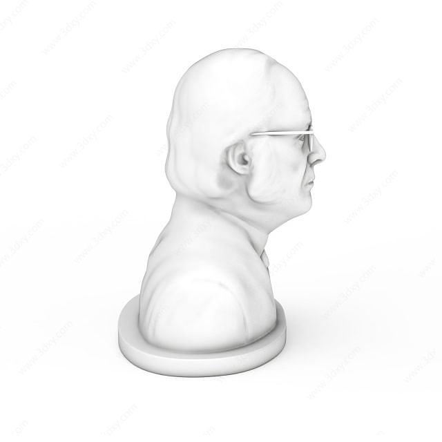 艾萨克阿西莫夫雕像3D模型
