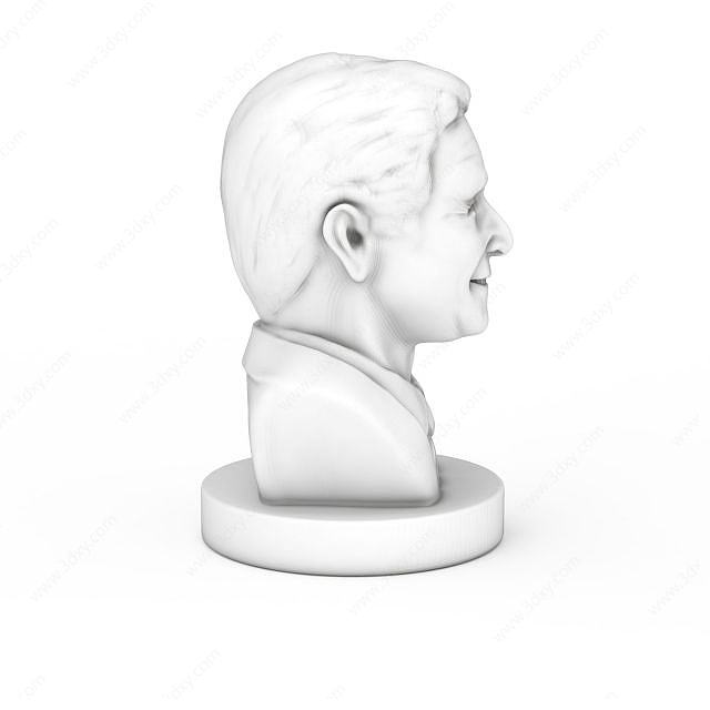 布什总统雕像3D模型