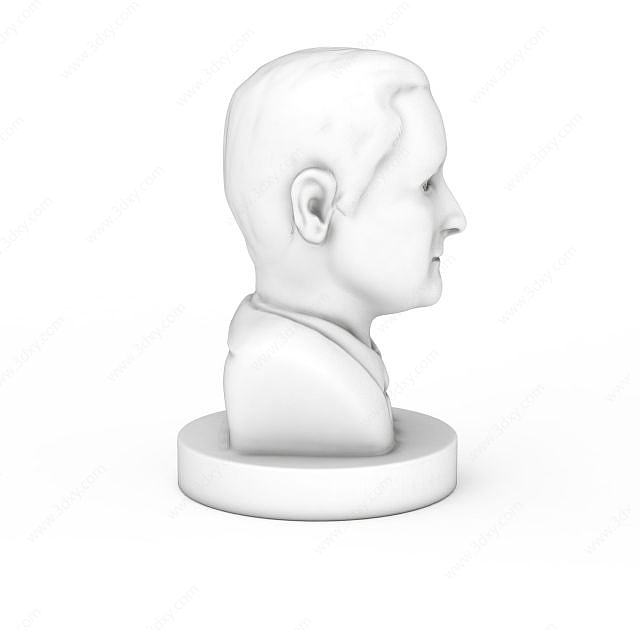 罗斯福雕刻人物3D模型