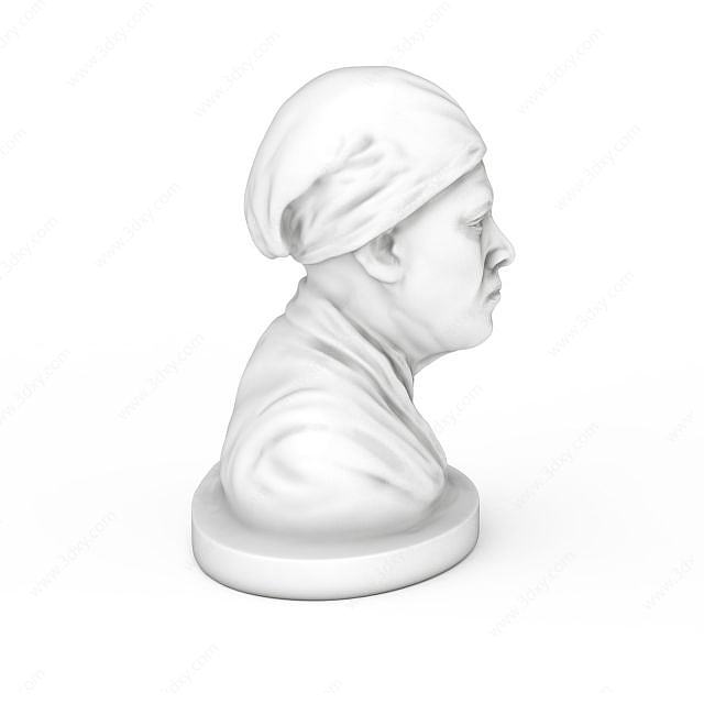 哈里特石膏体雕像3D模型