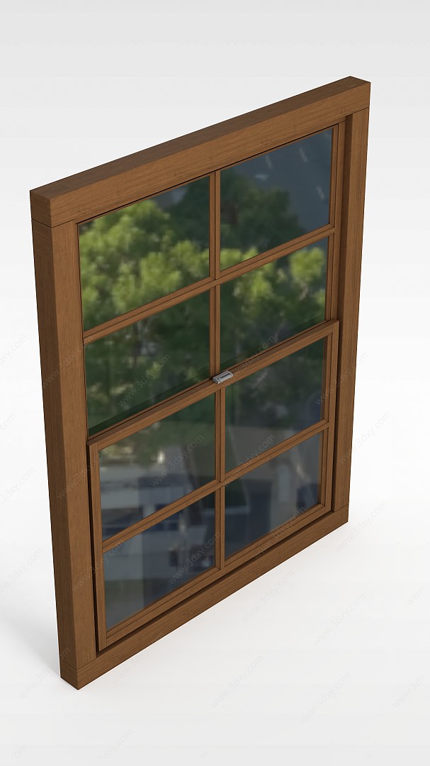 网格窗户3D模型