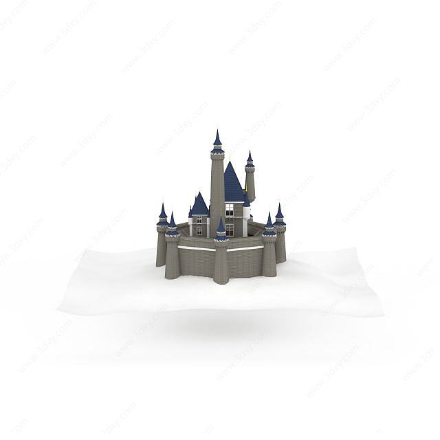 欧式城堡3D模型