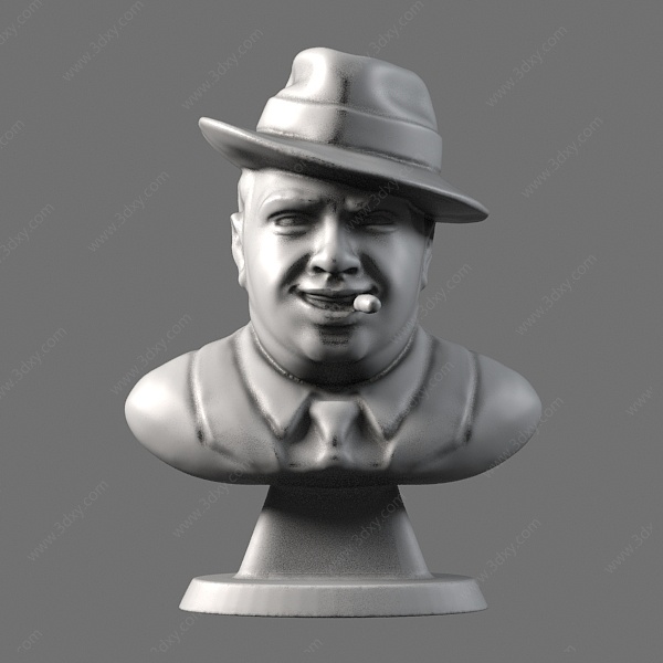 卡彭人物雕塑3D模型