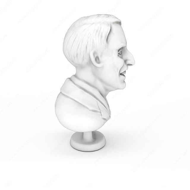冈萨人物雕塑3D模型
