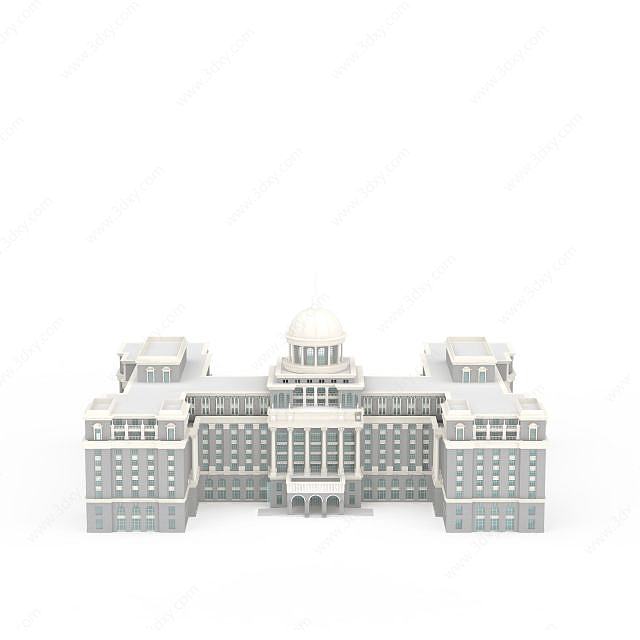欧式大厦3D模型