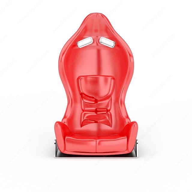 红色座椅3D模型