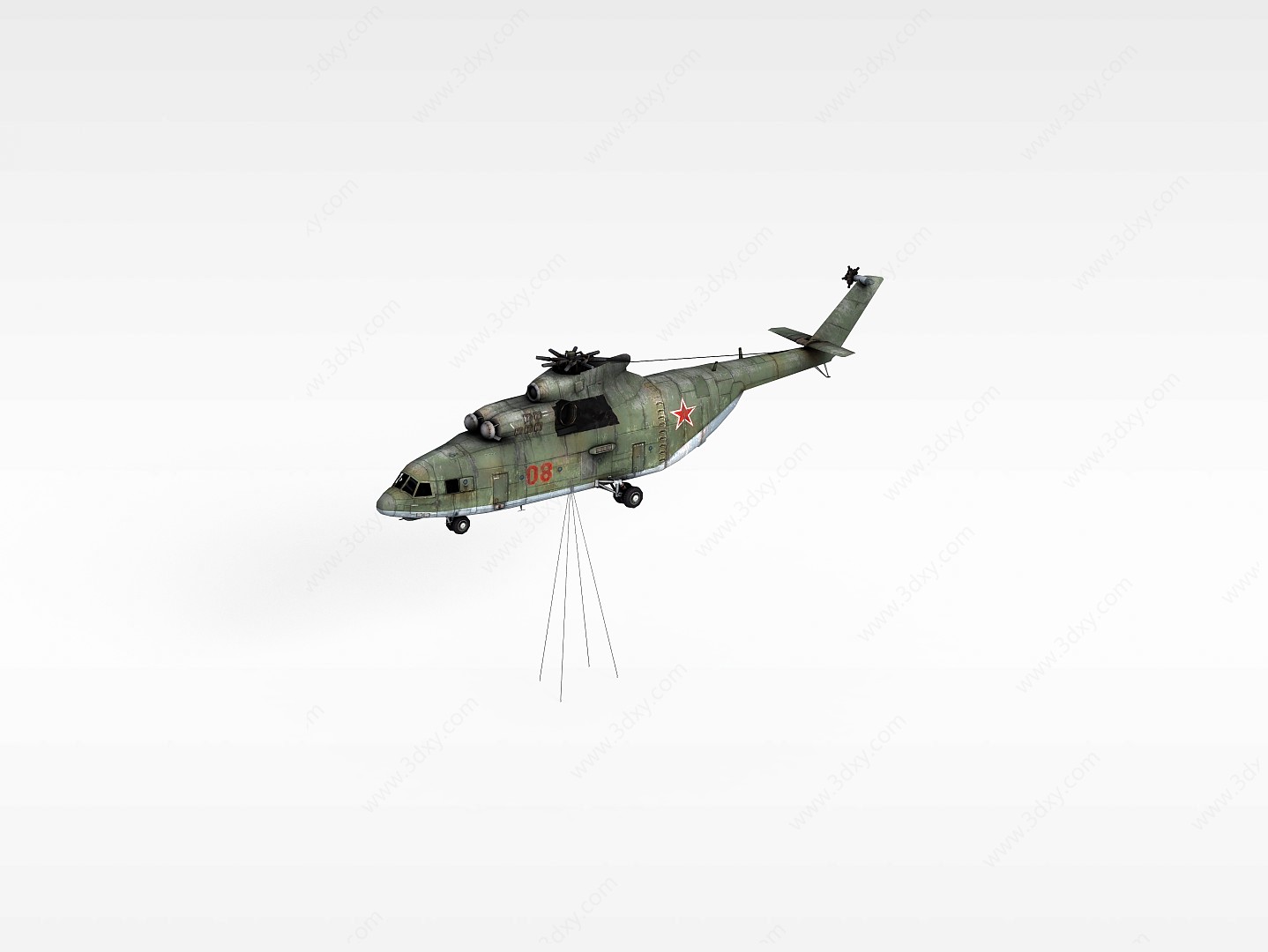 直升飞机3D模型
