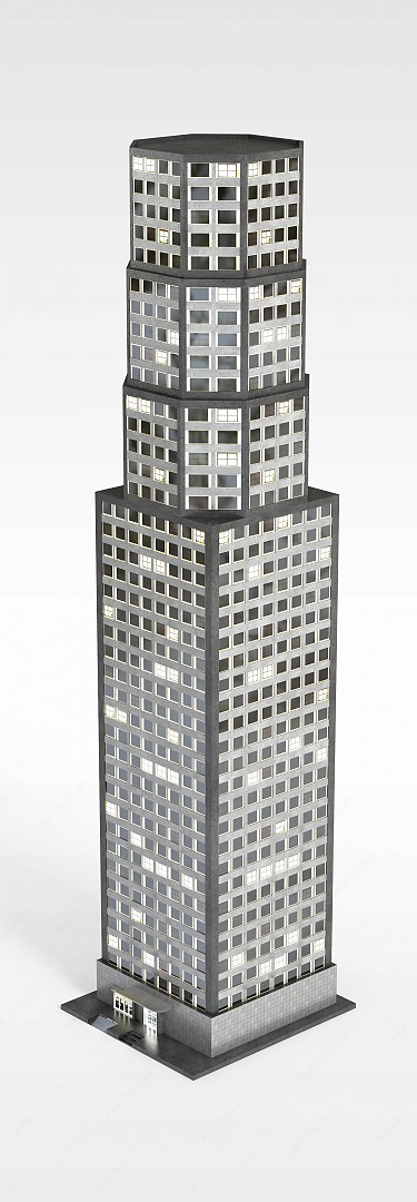 现代商厦3D模型