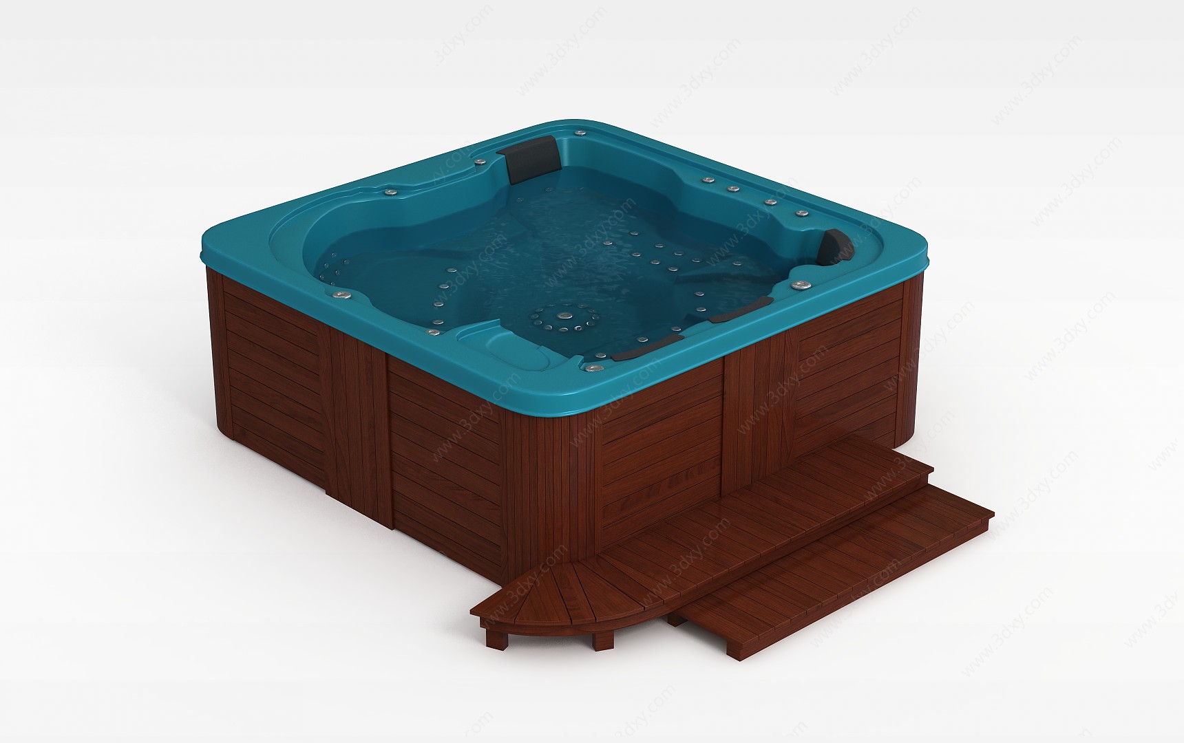 木制浴缸3D模型