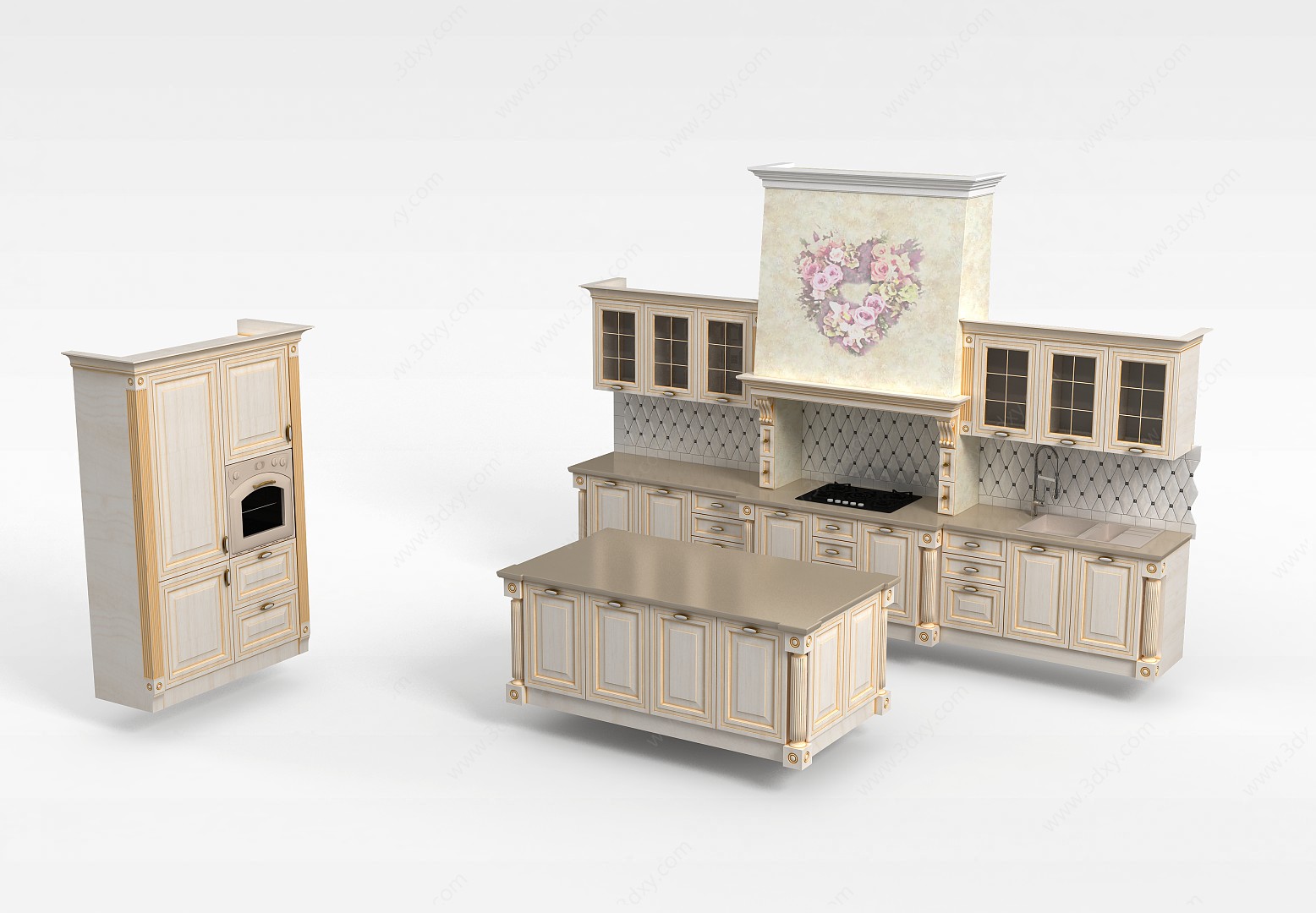欧式厨柜3D模型